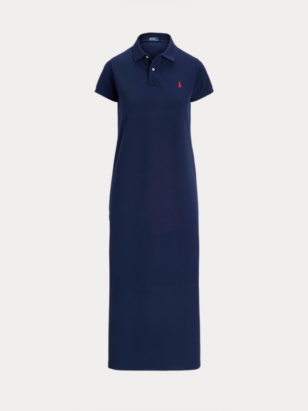 Ralph Lauren Navy Polo Maxi Dress with embroidered Pony. - Picture 2 of 7
